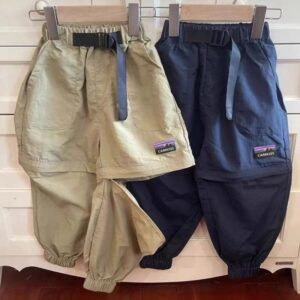 Boy Fashion Casual Loose Detachable Belt Pants