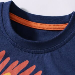 Kids Toddler Boys Casual Cartoon Print Short Sleeve T-Shirt Shorts Sets