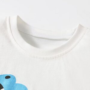 Kids Toddler Boys Casual Cartoon Print Short Sleeve T-Shirt Shorts Sets