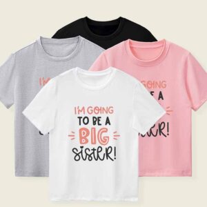 Kids Toddler Boys Girls Casual Cute Alphabet Print Short Sleeve T-Shirt