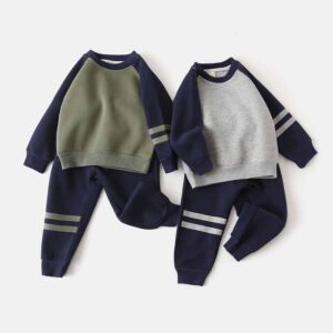 Kids Toddler Boys Casual Long Sleeve Sweatshirts Pants Sets
