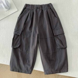 Kids Toddler Boys Spring Autumn Fashion Casual Solid Color Cargo Pants