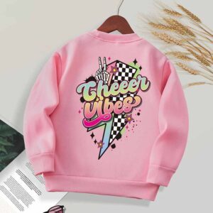 Kids Toddler Boys Girls Casual Cute Alphabet Print Fleeces Long Sleeve Sweatshirts