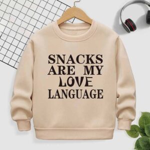 Kids Toddler Boys Girls Casual Cute Alphabet Print Fleeces Long Sleeve Sweatshirts