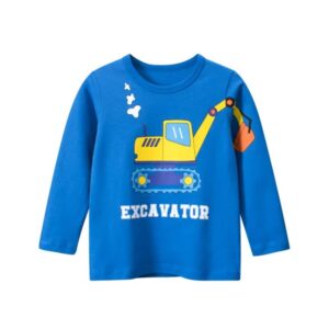 Kids Toddler Boys Casual Cute Alphabet Cartoon Print Long Sleeve T-Shirt