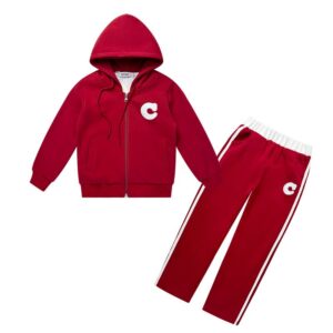 Kids Toddler Big Boys Girls Spring Autumn Casual Sports Letter Long Sleeve Hoodies Trousers Set