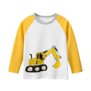 Boy Casual Cartoon Print Long Sleeve T-Shirt