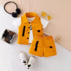 Boys Fashion Sports Three-Piece Set
