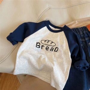 Kids Toddler Boys Fashion Casual Letter Print Long Sleeve T-Shirt