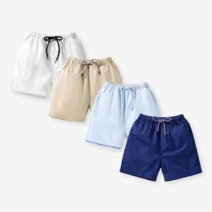 Kids Toddler Boys Fashion Casual Solid Color Shorts