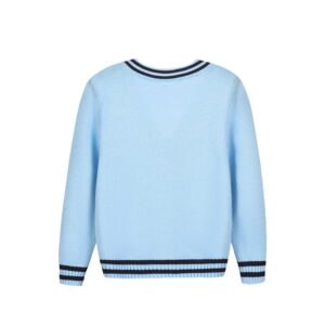 Kids Preppy Casual Long Sleeve Single-breasted Knitted Warm Coat