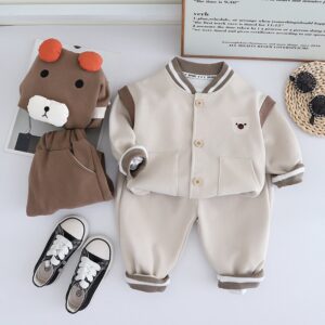 Kids Toddler Boys Casual Cute Cartoon Long Sleeve Sweatshirts Trousers Set
