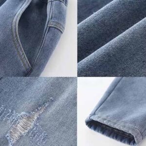 Kids Toddler Big Boys Spring Autumn Fashion Casual Ripped Jeans