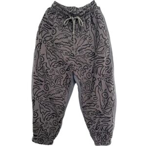 Boys Fashion Irregular Stripes Design Casual Pants