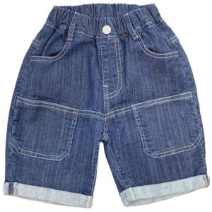 Boys Fashion Solid Color Casual Denim Shorts