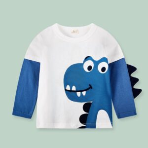 Boys Cute Dinosaur Pattern Long-sleeves T-Shirt