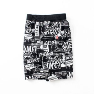Boys Fashion Cartoon Letter Pattern Shorts