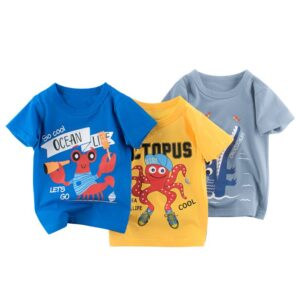 Boys Cute Cartoon Animal Pattern T-Shirt