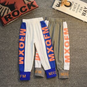 Boys Fashion Letter Pattern Casual Pants