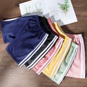 Kids Toddler Girls Boy Fashion Solid Stripe Shorts