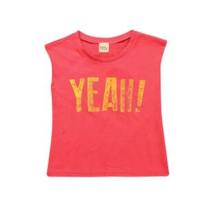 Kid Boy Girl Yeah Print Sleeveless T-Shirt