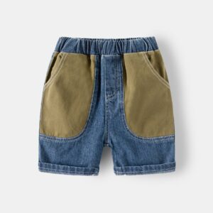 Kids Toddler Boys Casual Cute Stitching Denim Shorts