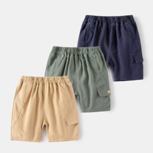 Kids Toddler Boys Casual Cute Solid Color Shorts