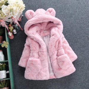 Kids Toddler Girls Boys Autumn Winter Fashion Casual Cute Solid Color Woollining Zipper Coat