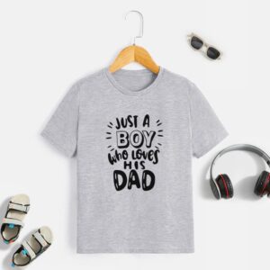 Kid Fashion Casual Letter Printing Short Sleeve T-Shirt