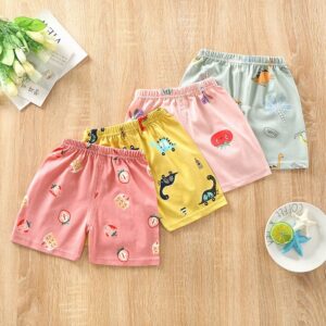 Children Kids Baby Fashion Girls Boys Casual Basic Print Shorts