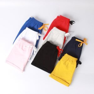 Children Kids Baby Fashion Girls Boys Casual Basics Solid Color Shorts