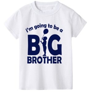 Children Kids Baby Fashion Boys Short Sleeve Brother Letter Print Shirt