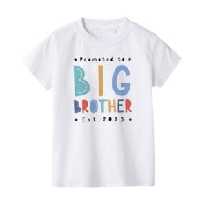 Children Kids Baby Fashion Boys Girls Short Sleeve Brother Sis Letter Print T-Shirt