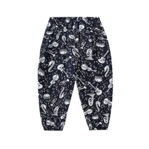 Children Kids Baby Fashion Girls Boys Print Casual Pants
