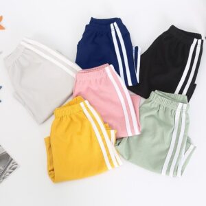 Children Kids Baby Fashion Girls Boys Stripes Casual Shorts