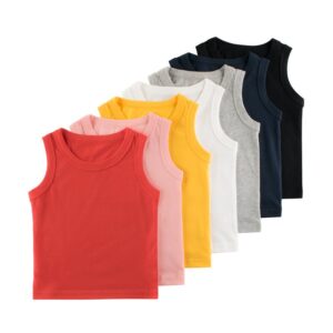 Toddlers Fashion Boys Solid Color Sleeveless Casual Basic Vest Top