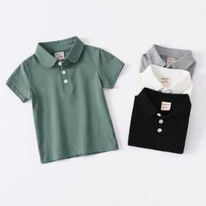 Children Kids Toddlers Boys Short Sleeve Polo Shirt