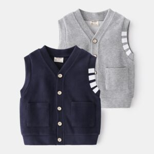 Children Kids Toddlers Boy Single-Breasted Vest