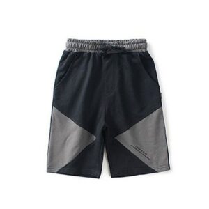 Boys Trendy Contrast Color Lace-up Sports Shorts