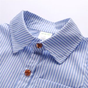 Boys Single-breasted Shirt Sleeveless Vest And Pants With Bow Tie Set