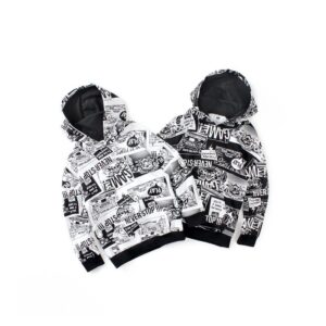 Boys Fashion Cartoon Pattern Long-sleeves Hoodie