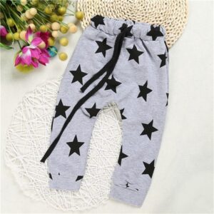 Kid Boy Girl Star Print Casual Pants