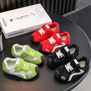 Kids Boys And Girls Fashion Casual Velcro Mesh Breathable Sneakers
