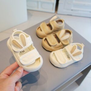 Kids Unisex Casual Cute Velcro Cover Toe Sandals