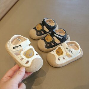 Kids Unisex Casual Cute Velcro Cover Toe Sandals