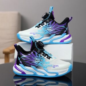 Kids Boys Sports High Top Thick-Soled Sneakers