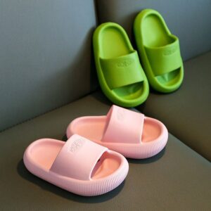 Children Kids Baby Fashion Girls Boys Candy Color Soft Sole Casual Slippers Shoes