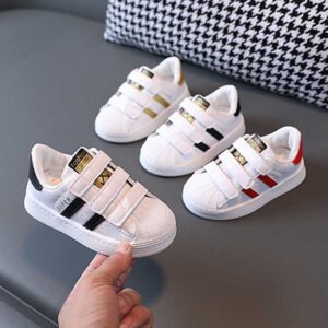 Kids Boys Girls Casual Sport Velcro Flat Sneakers