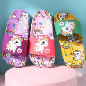 Kids Cute Cartoon Pattern Non-slip Slippers