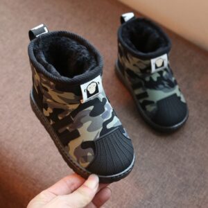 Fashion Kids Camouflage Printed Boots